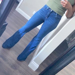 High-Waisted Bell Bottom Jeans